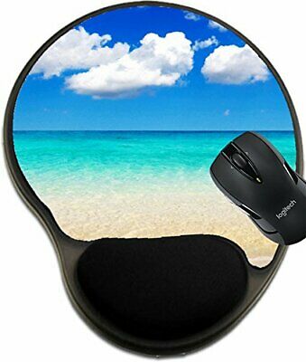 MSD Mouse Pad with Wrist Rest Support 33920073 Beautiful Beach and Tropical sea