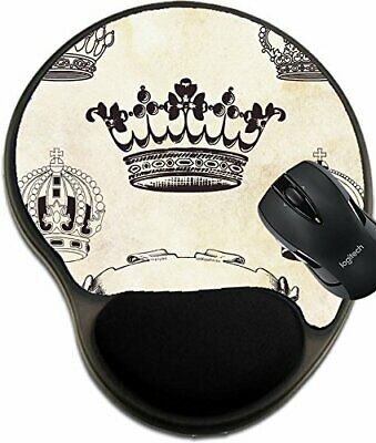 MSD Mouse Pad with Wrist Rest Support 22396293 Collection of Crowns Vintage Illu