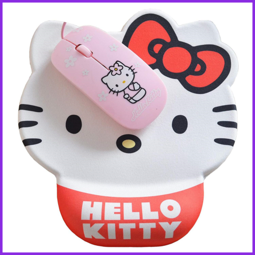 Cartoon Cute Hello Kitty Mouse Pad W Wrist Support Gel Fashion Rest Comfort Pats