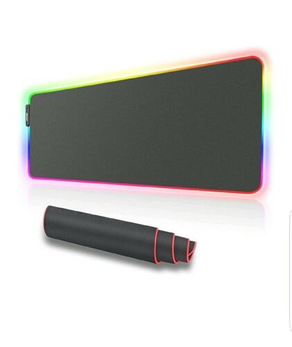 Large RGB Colorful LED Lighting Gaming Mouse Pad Mat for PC Laptop 31.5