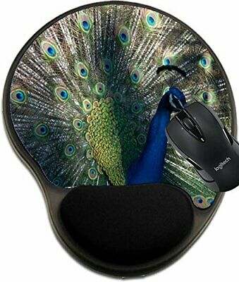 MSD Mouse Pad with Wrist Rest Support 36984016 Pavo Linnaeus peacook Part of The