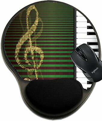 MSD Mouse Pad with Wrist Rest Support 14509645 Piano roll on Abstract Background