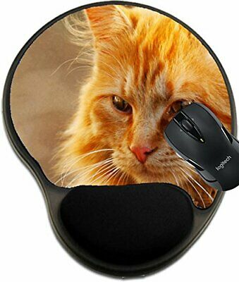 MSD Mouse Pad with Wrist Rest Support 19118425 Portrait of a red cat from The Fr