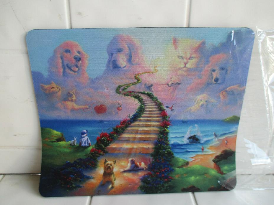 Cat & Dog Beach Design Computer Mouse Pad Gaming Home Office