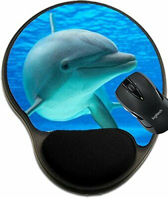 MSD Mouse Pad with Wrist Rest Support Dolphin Photographed in an Aquarium from a