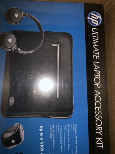New Sealed hp ULTIMATE LAPTOP ACCESSORY KIT - Mouse Bag Headset 15.6 Inch Laptop