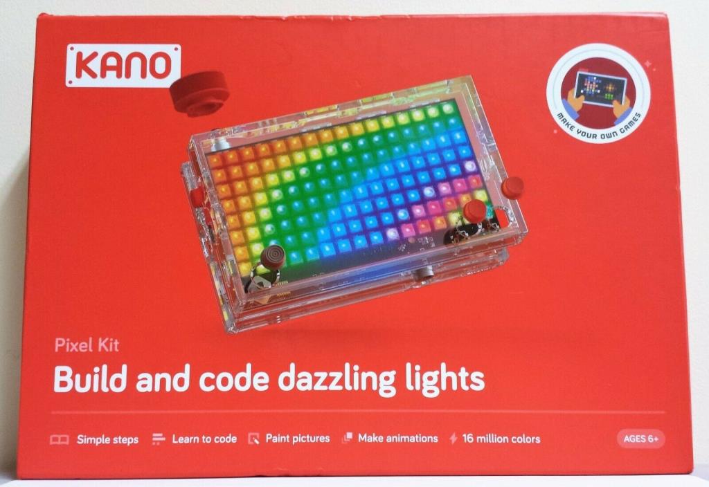 Brand New in Box! Kano Pixel Kit, Build and Code Dazzling Lights, Fee Shipping!