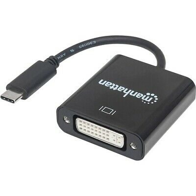 NEW Manhattan 152051 SuperSpeed+ USB 3.1 to DVI Converter Graphic Adapter Type C