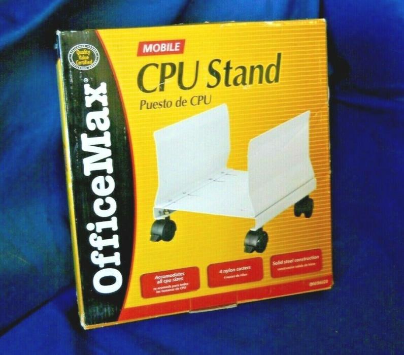 Office Max OM96020 Steel Caster Wheels CPU Stand