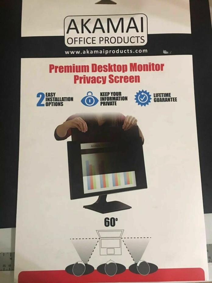 Akamai Premium Desktop Computer Monitor Privacy Screen 23