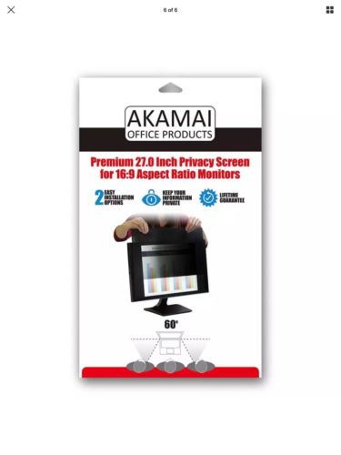 Akamai Office Products 27 Inch (Diagonally Measured) Privacy Screen Filter...