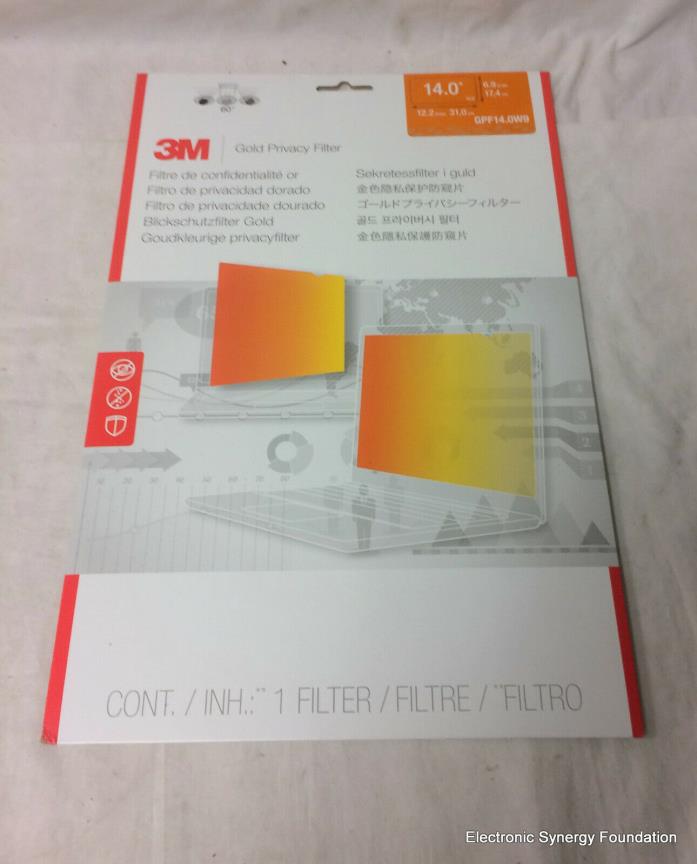 3M Gold Privacy Filter for 14