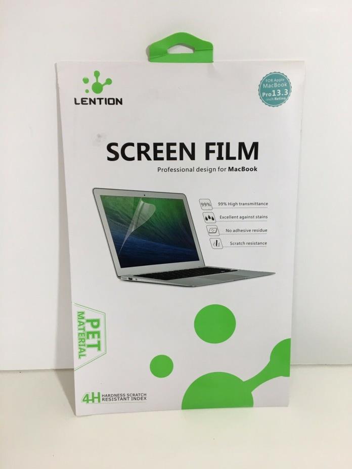 LENTION Screen Protector Macbook Pro 13.3 inch Retina Thin Clear Film Cover