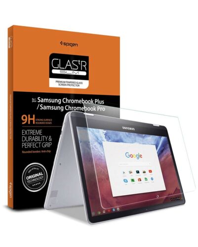 Spigen Premium Tempered Glass Screen Protector For Samsung Chromebook Plus/Pro