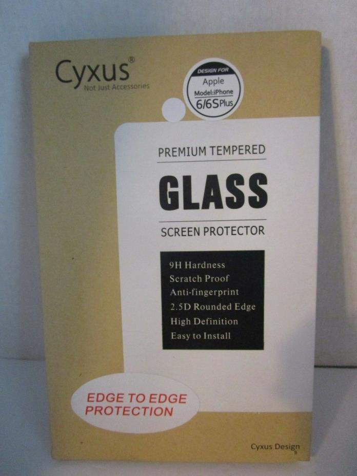 CYXUS for APPLE 6/6S PLUS Premium Tempered Glass Screen Protector NEW Full Cover