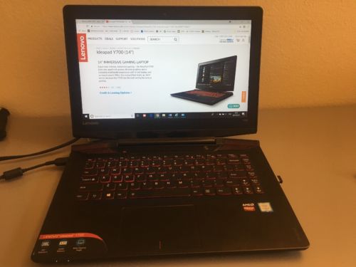 Lenovo Ideapad Y700 14, i5-6300HQ, 128GB SSD, 1TB HDD, AMD Radeon, Gaming Laptop