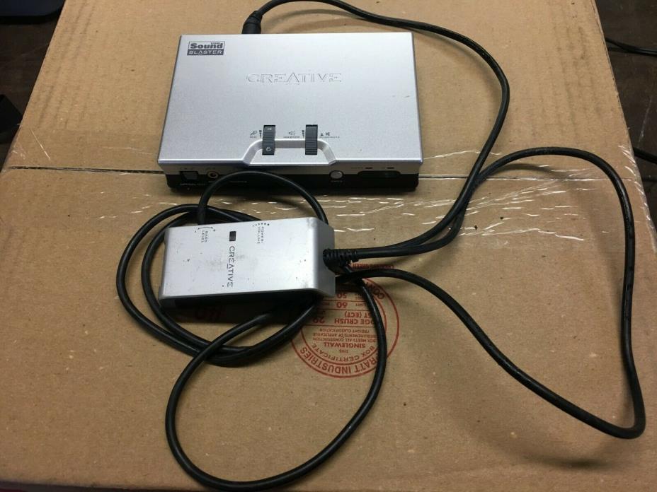 Creative Labs Model No. SB0490 USB Sound Blaster External Sound Card with remote