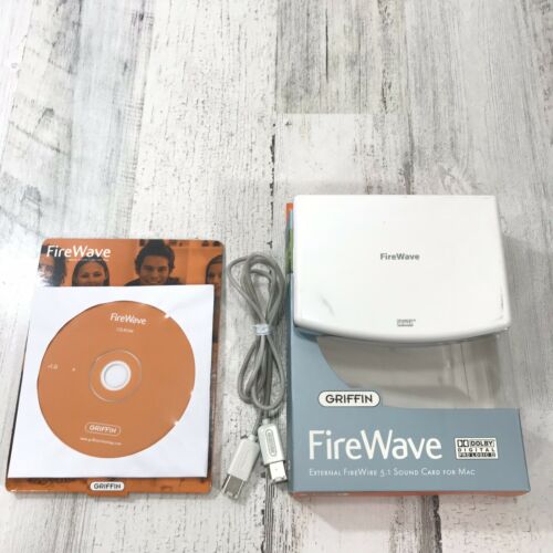 Griffin FireWave Surround Sound Dolby 5 1 Sound Card FireWire MAC Apple - Used