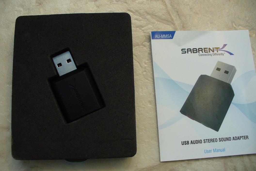 Sabrent USB External Stereo Sound Adapter for Windows and Mac. ... Free Shipping