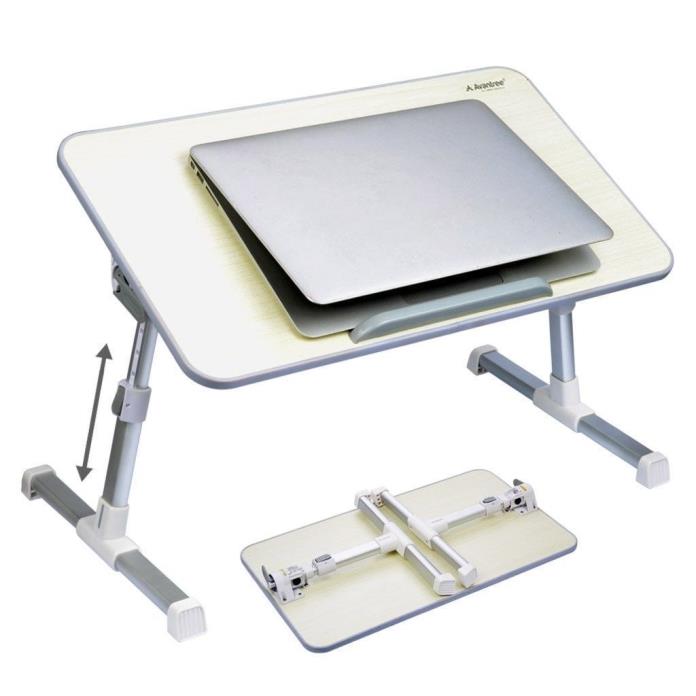 Avantree Adjustable Portable Laptop Table, Bed Desk, Breakfast Tray, Book Stand