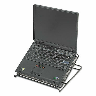 Onyx Adjustable Steel Mesh Laptop Stand, 12 1/4 x 12 1/4 x 1, Black 2161BL  - 1