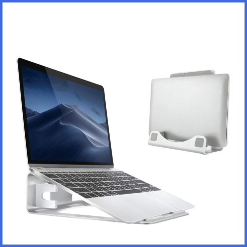Laptop Stand Holder Aluminum Macbook 2 In 1 Vertical Support Compatible W Pro/Ai