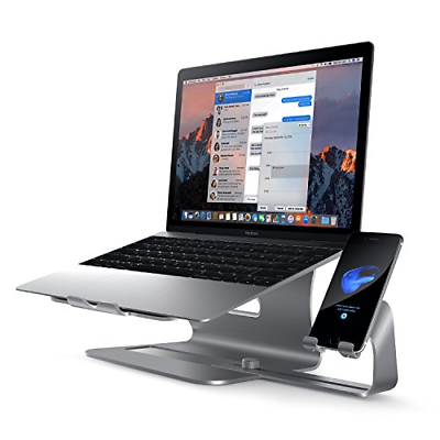 2 in 1 Laptop and Phone Stand - LiMENO Aluminum Cooling Computer Stand: [Update