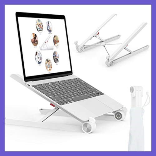 Laptop Stand Portable Foldable Desktop Notebook Holder Mount Adjustable Eye Leve