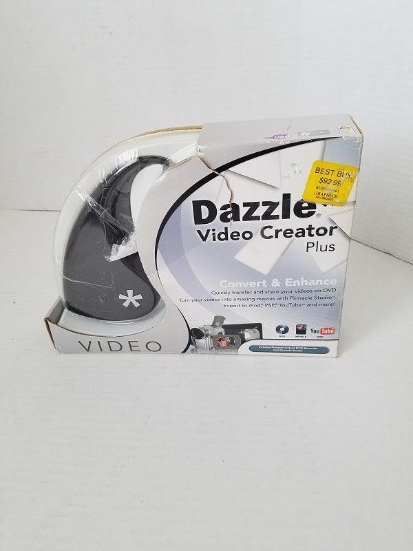 Dazzle Video Creator Plus Movies Camera Editing Software Studio VHS Computer