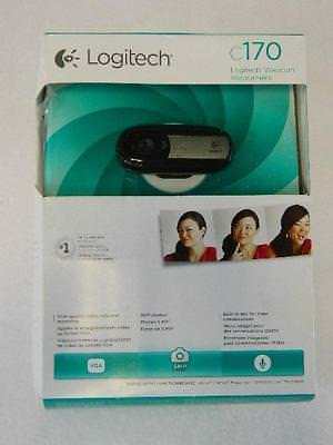 Logitech C170 Web cam - Black 960-000880 Universal USB Webcam Camera For PC 5MP