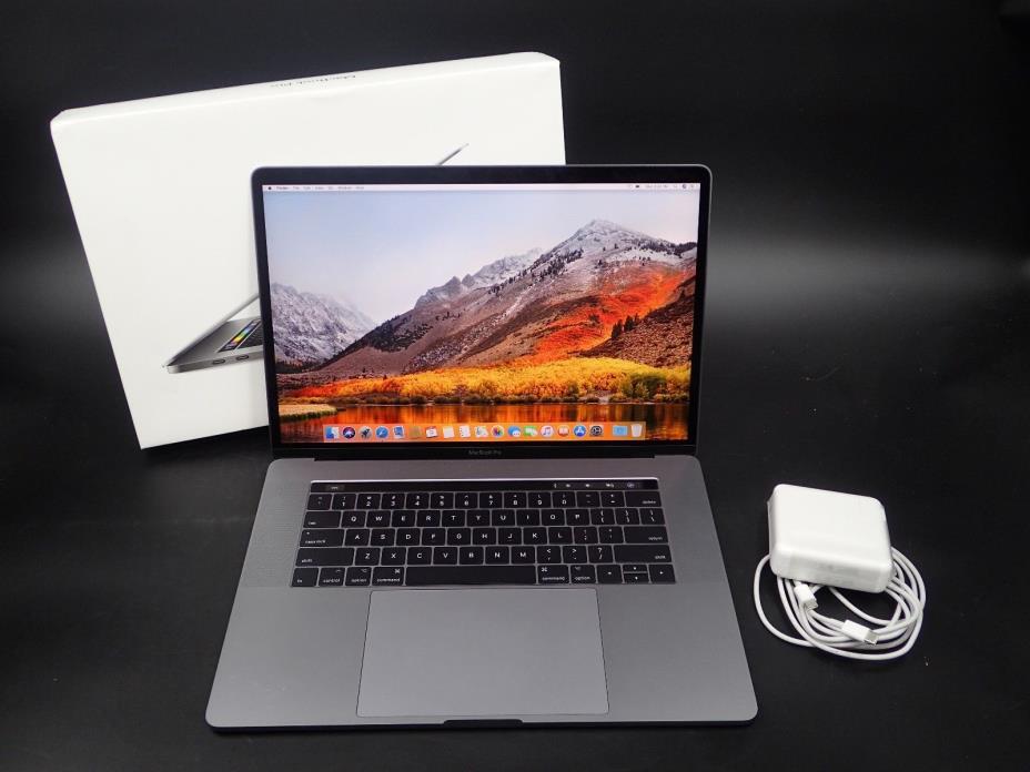 2017 Apple MacBook Pro Space Gray 15” Laptop 512GB Radeon Warranty EXCELLENT
