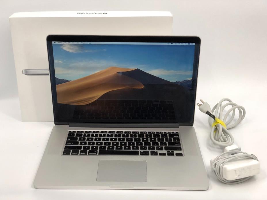 2014 Apple MacBook Pro Retina 15” Laptop 512GB 2.5GHz 4-Core i7 Nvidia w/Box