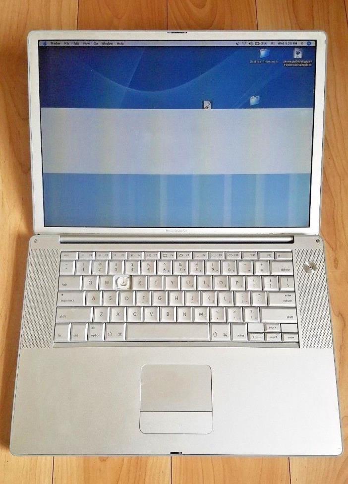 Apple PowerBook G4 A1046 for PARTS or REPAIR - Screen issue & Missing 