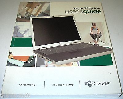 Owner's Manual Gateway 400 Notebook User's Guide Customizing Troubleshooting
