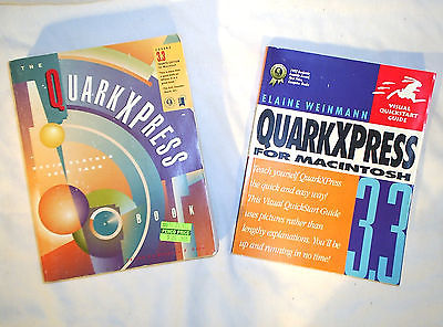 Quark Express 3.3 Handbook Manual, For Macintosh, Lot of 2