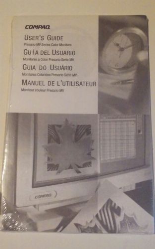 Vintage Compaq user's guide Presario MV Series Color Montitors