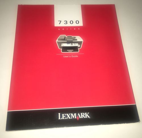 Lexmark 7300 series User’s Guide Manual