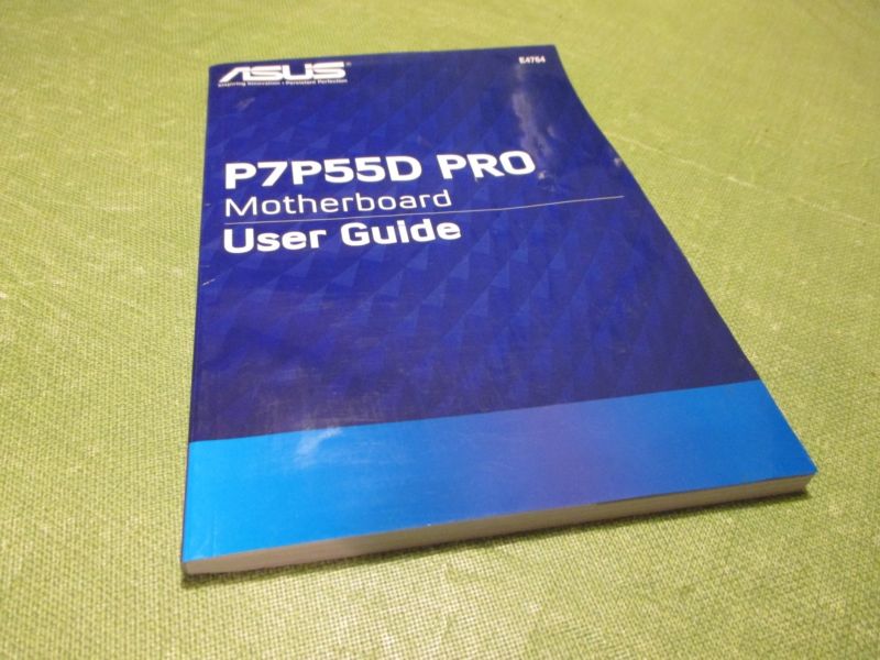 Asus P7P55D Pro Motherboard User Guide