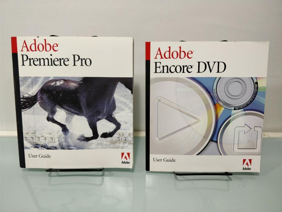Adobe Premiere Pro+Encore DVD User Guides Manual Book Owners Instruction NO DISC