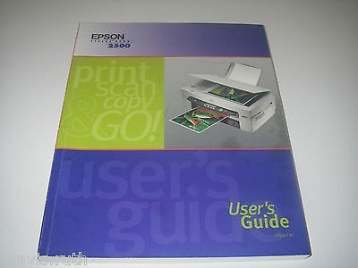 Owner's Manual Epson Stylus Scan 2500 User's Guide Troubleshooting Maintenance.