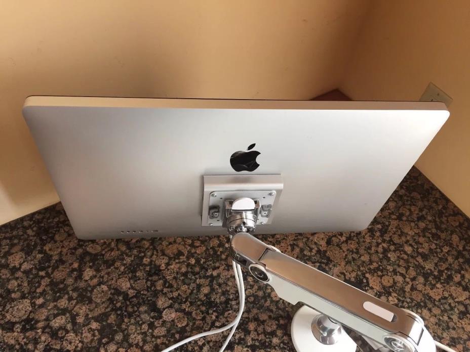 HUMANSCALE M8 Single MONITOR ARM w/ SIDE of DESK CLAMP White / Polished Aluminum