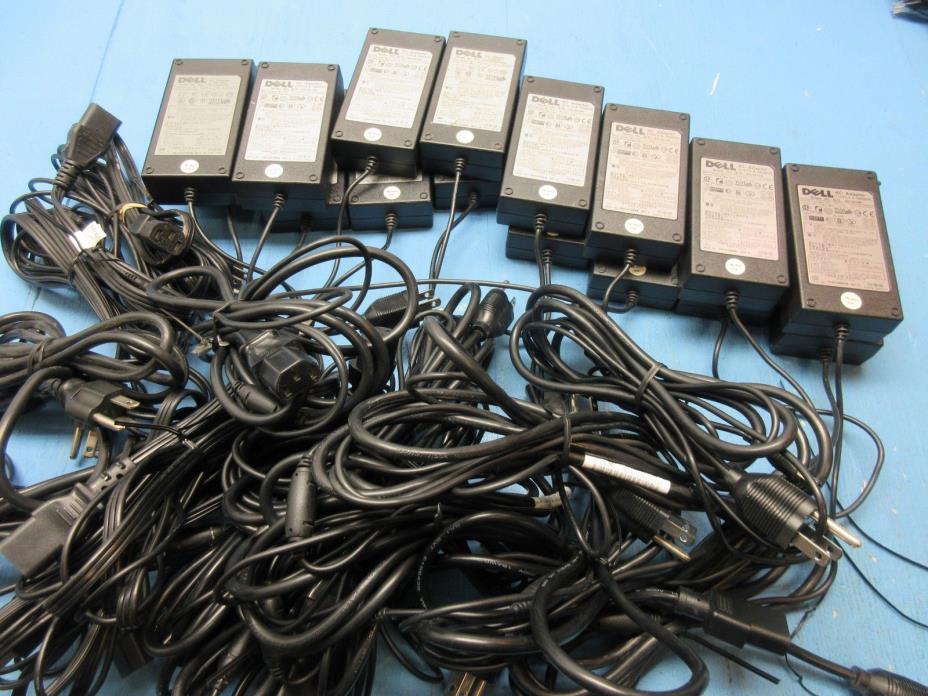 LOT OF 17 GENUINE Dell AD-4214N 14V 3.0A AC  Adapters, Power Cables Included