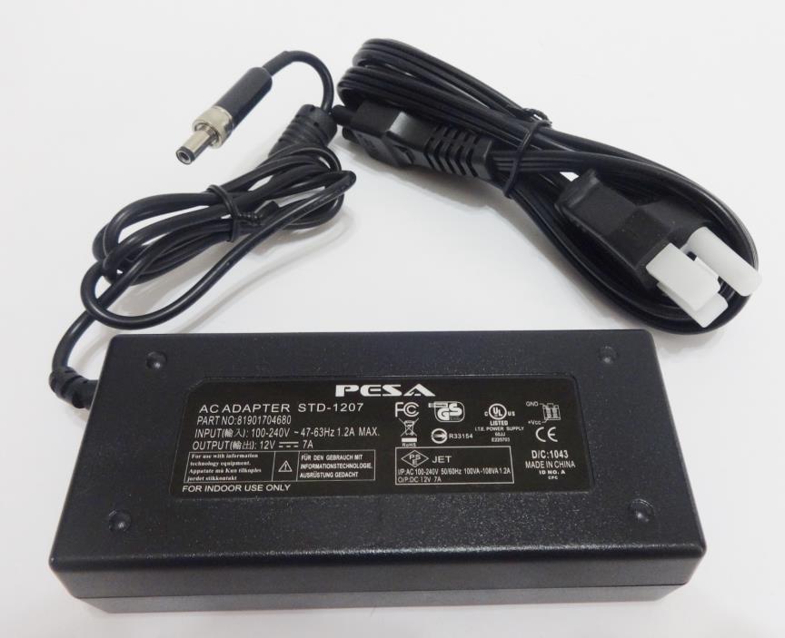 NEW AC Adapter STD-1207 DVR Power Supply Barrel Round Plug Tip