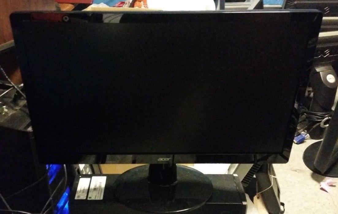 Acer S220HQL LED LCD Computer Monitor With power Adaptor and VGA Cable