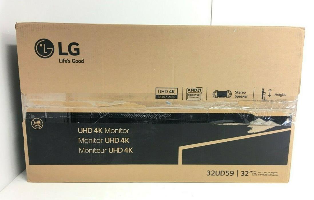 LG 32UD59-B 32-Inch 4K UHD LED-Lit Monitor with FreeSync