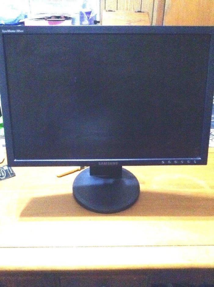 Samsung Syncmaster 205BW 20-In Monitor w/ Adjustable Stand (Black)