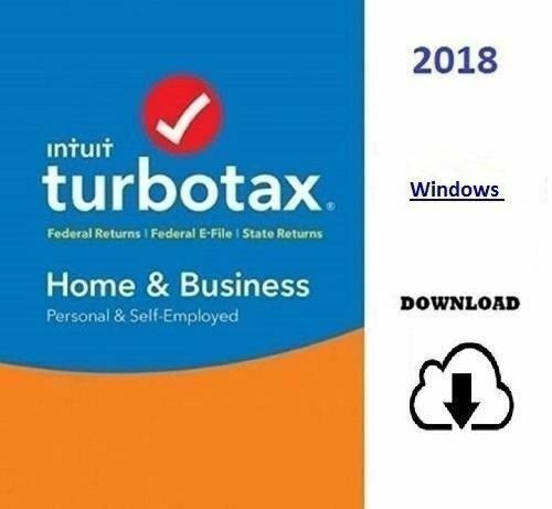 TurboTax Home + Business State 2018 Download Tax Software