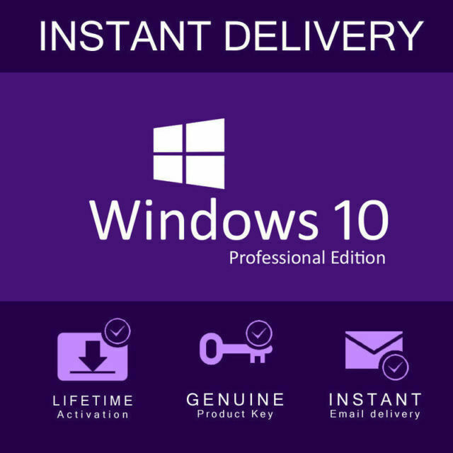 Windows 10 Pro Professional Activation Code 32/64bit Licence Key Genuine Product