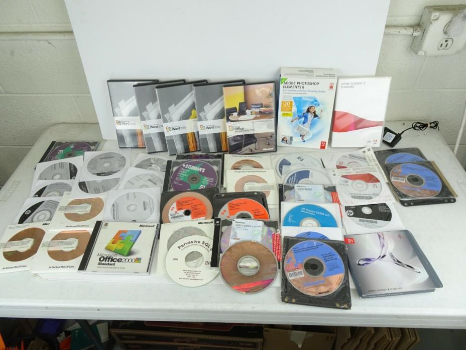 (S02) lot of assorted computer software, microsoft office, Recovery DVD, Windows