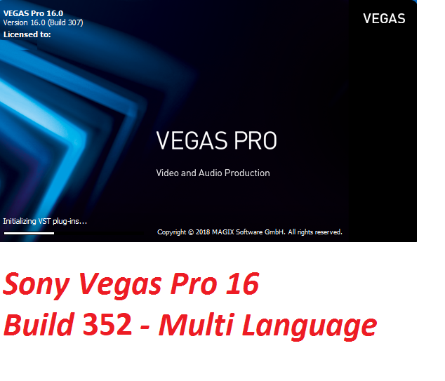 NEW?? Sony Vegas Pro 16 ?? Unlimited PC ?? Official Lifetime License ??Build 352